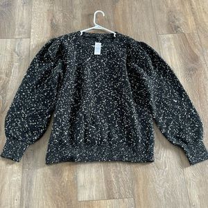 Ann Taylor gold and black sweater